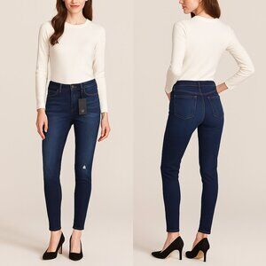 NWT✨KUT🌹FROM THE KLOTH High-Rise Donna Ankle Skinny Jeans Sz 10 👖 Distressed